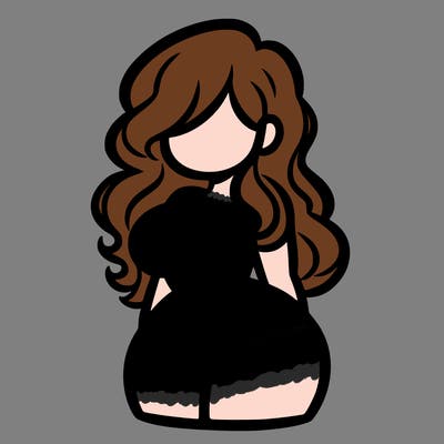 curvy woman with hair