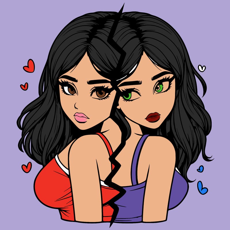 realistic girl split