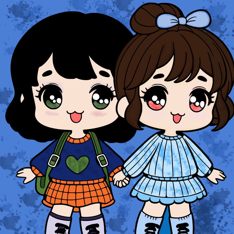 girl with a friend