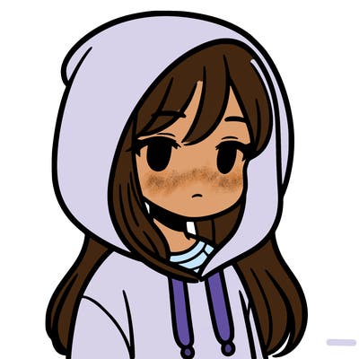 a girl with her hair down wearing a hoodie