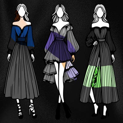 fashion models dresses