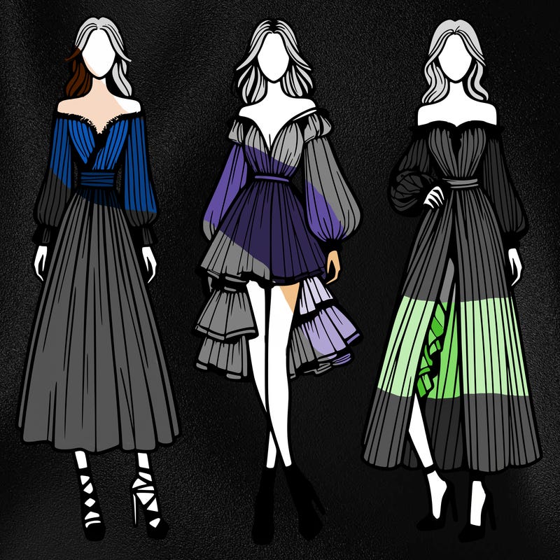 fashion models dresses