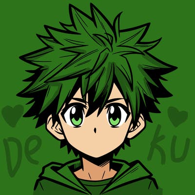 manga boy with spiky hair