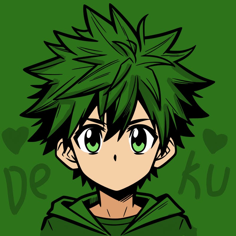 manga boy with spiky hair