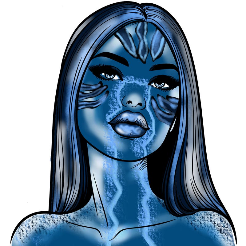 realistic woman with full lips