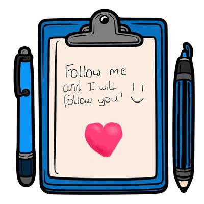 blank clip board with pen