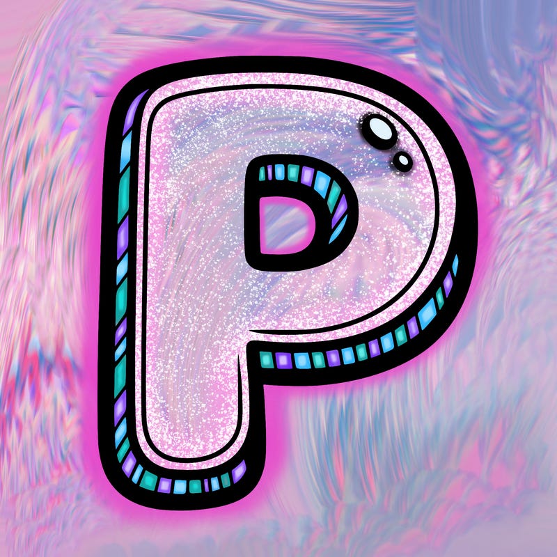 big letter p