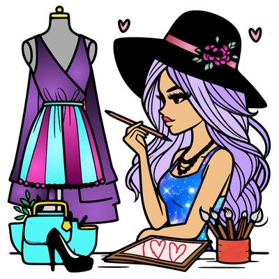 a stylish fashion designer