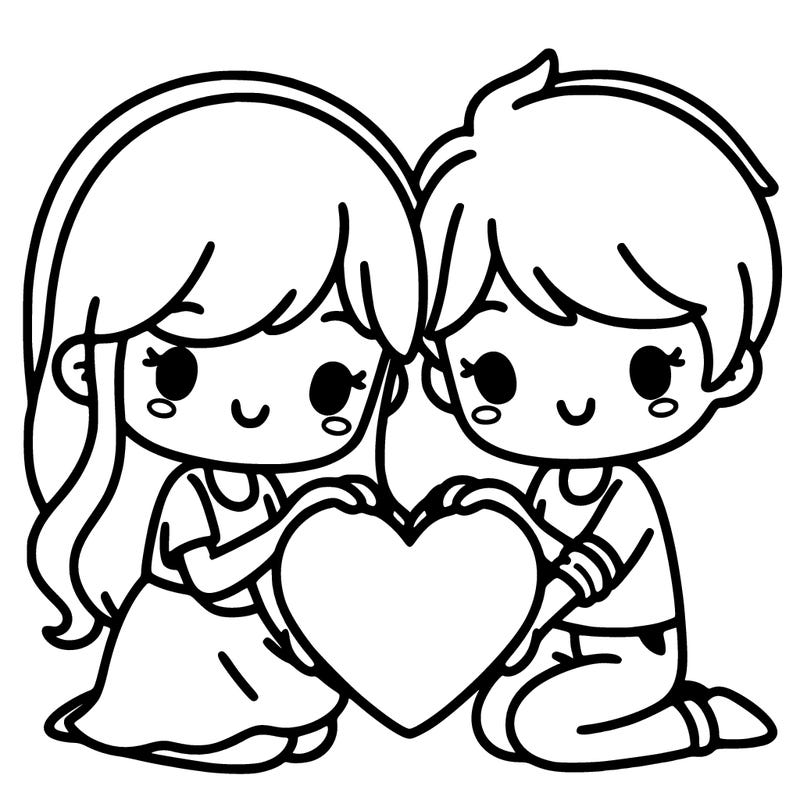 two people are making one heart