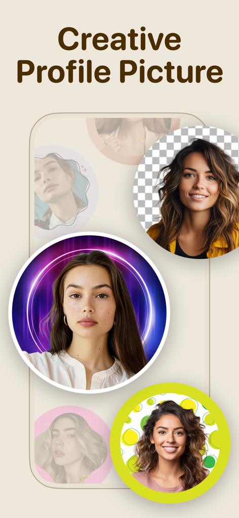 Profile picture maker - ProPic - Showcase of creative profile pictures with neon and patterned designer borders