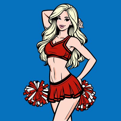 realistic cheerleader