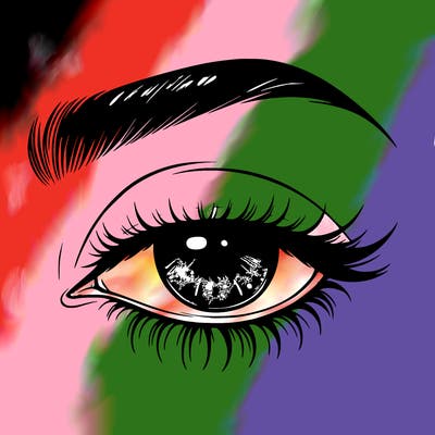 eye closed realistic