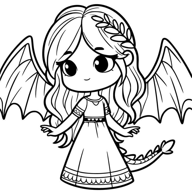 girl with dragon wings