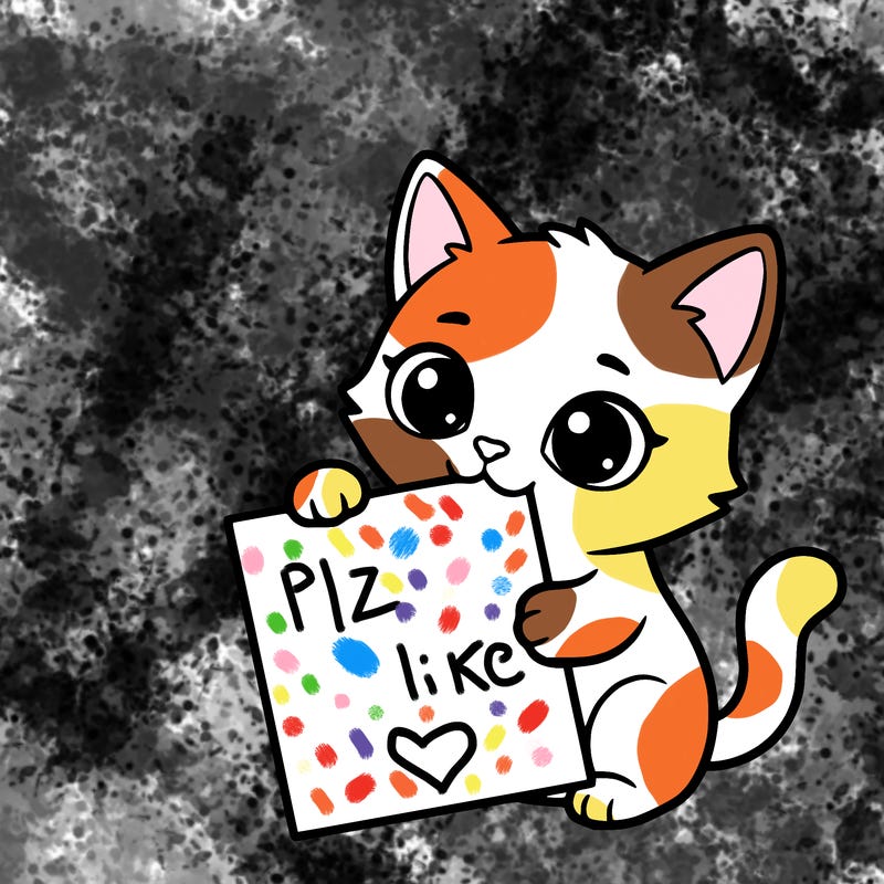 a small cat with a blank sheet of paper in its hand. the cat is sooooooo cute!