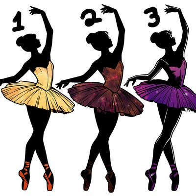 a ballerina dancing a realistic one