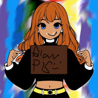 girl holding a blank sign in a long sleeve crop top