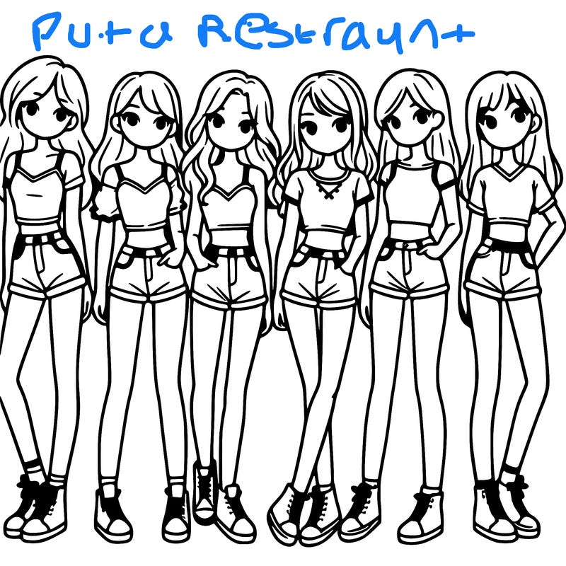 a group of girls wearing crop tops and shorts