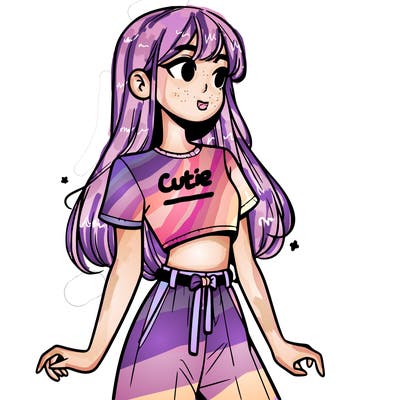 girl in a cute crop top