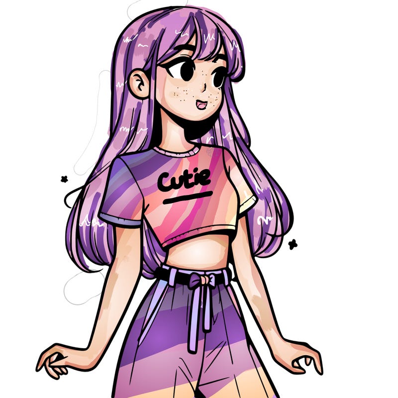 girl in a cute crop top