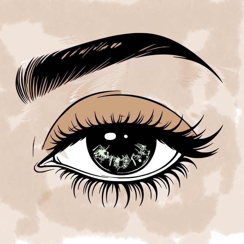 eye closed realistic