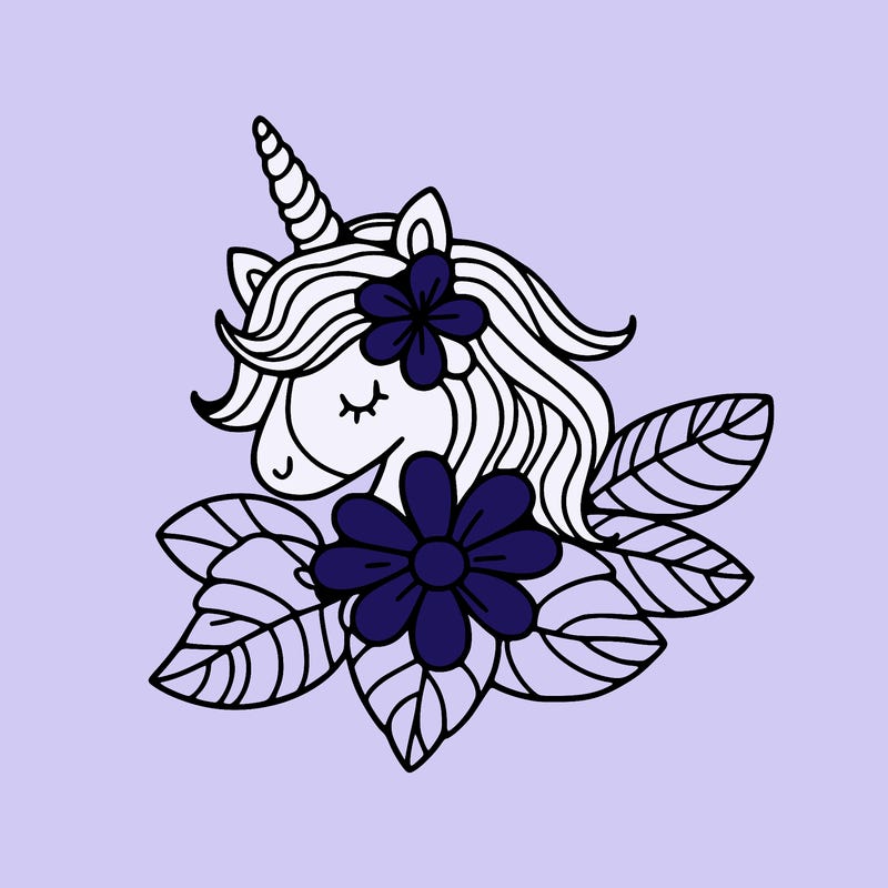 flower unicorn horn