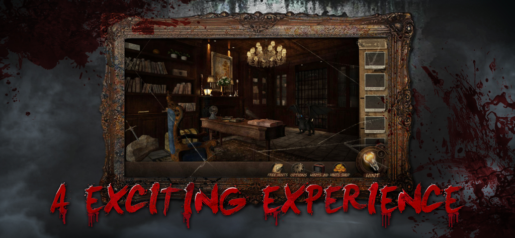 Escape Room:Can you escape? - A dark mysterious library room puzzle in Escape Room Can You Escape mobile game