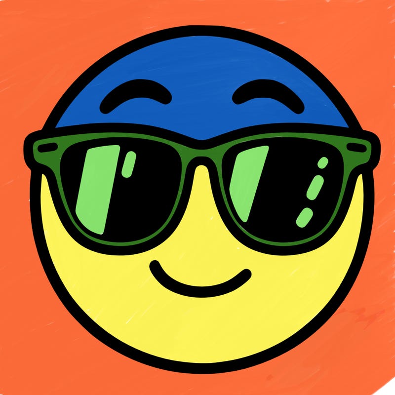 emoji with sunglasses