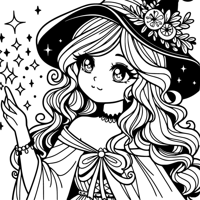 beautiful girl sorcerer