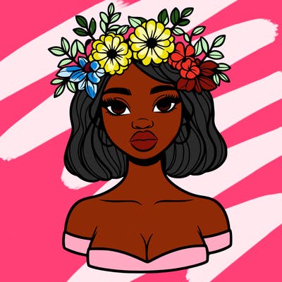 beautiful black people woman pretty girl