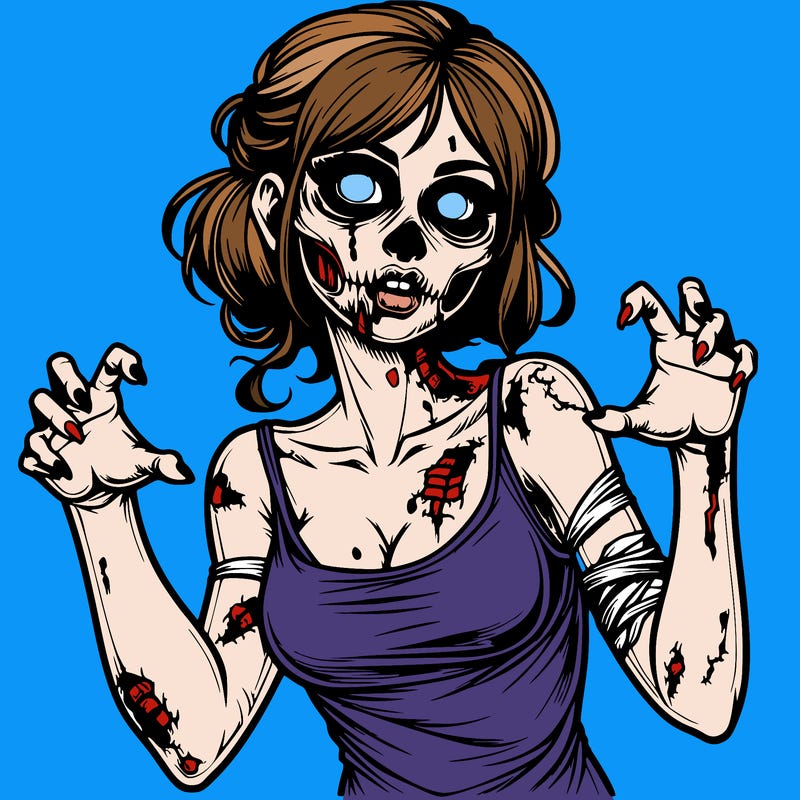 realistic zombie girl