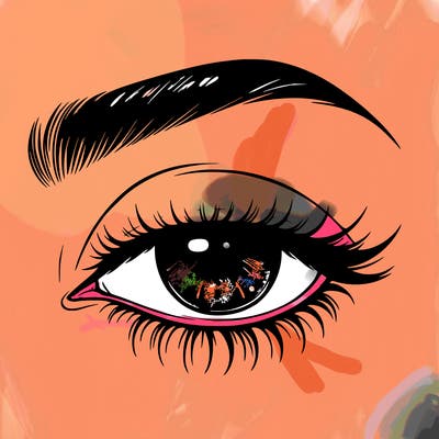 eye closed realistic