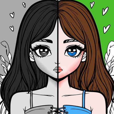 realistic girl split