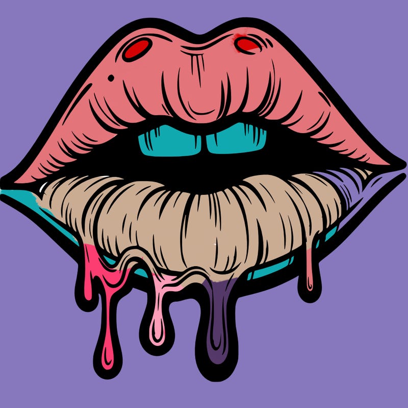 lips that look realistic and drip