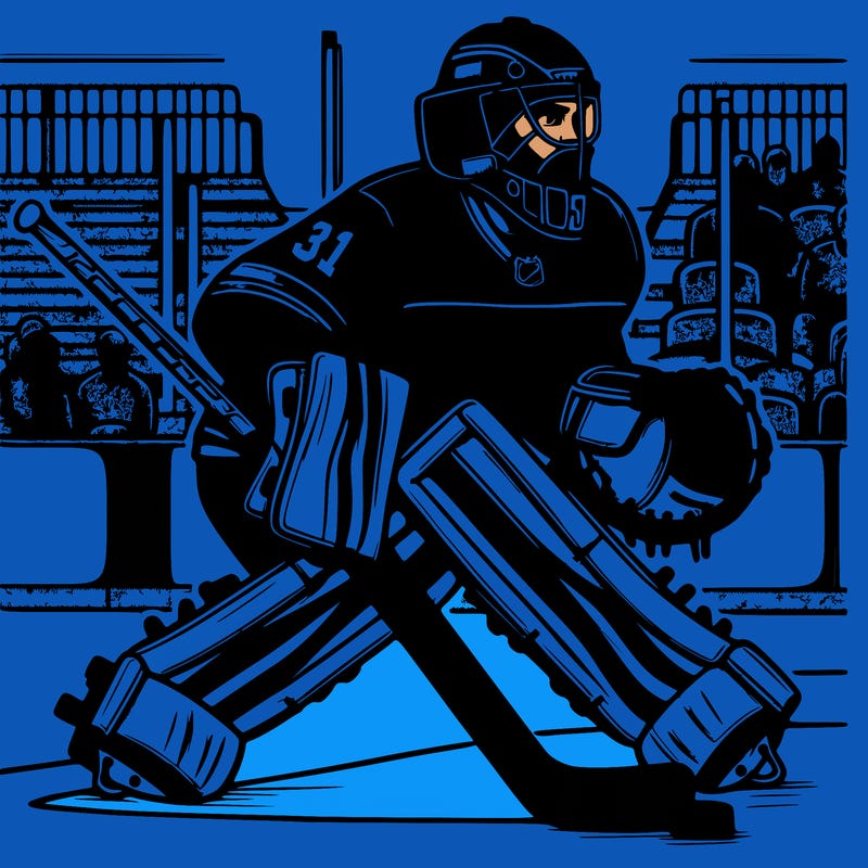 realistic hockey goalie