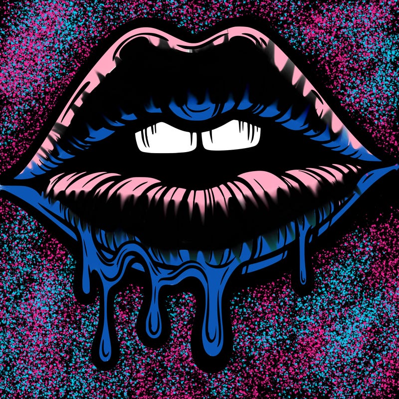 lips that look realistic and drip