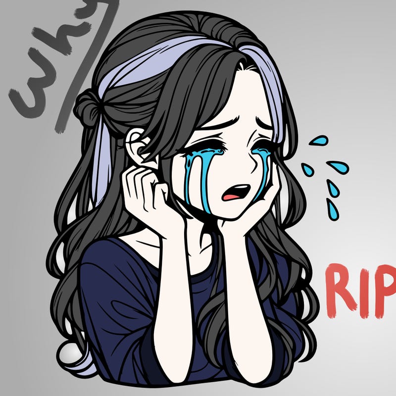 realistic crying girl