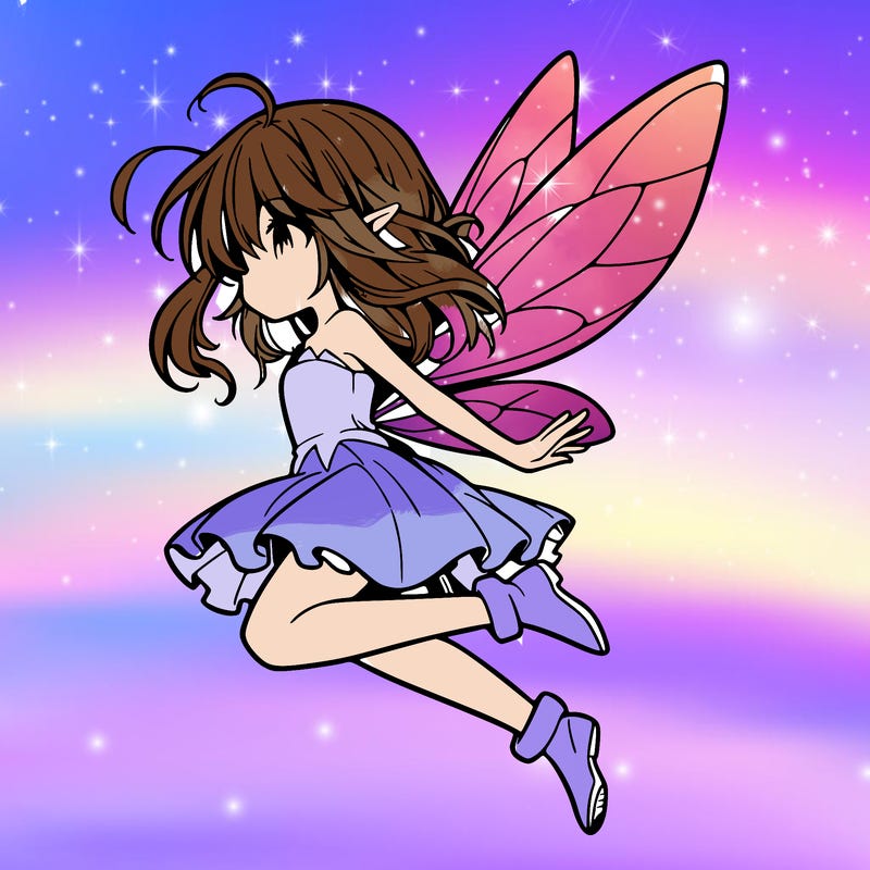 manga fairy flying