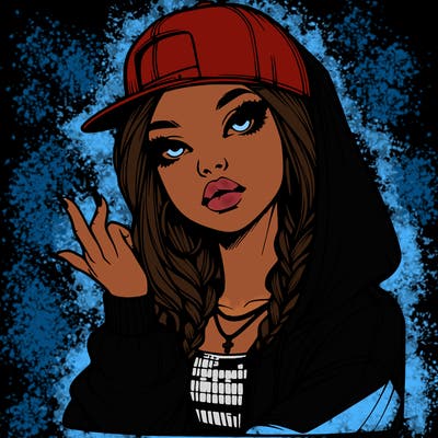 realistic hip hop girl