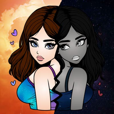 realistic girl split