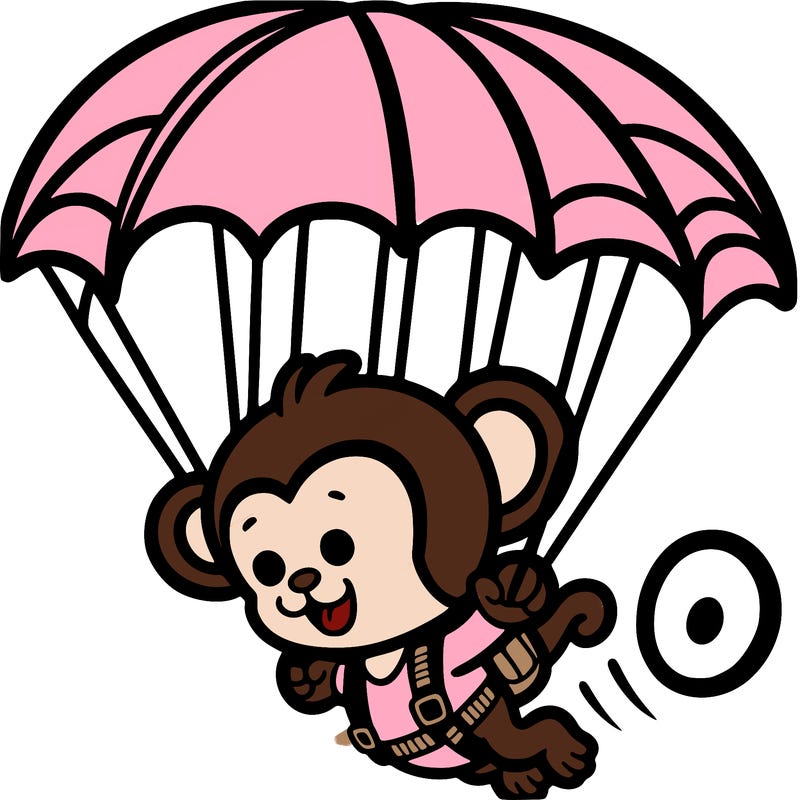 monkey parachute