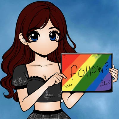 realistic pretty girl holding blank sign