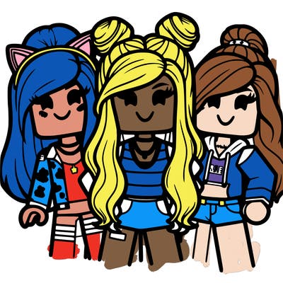 roblox girl group of 3