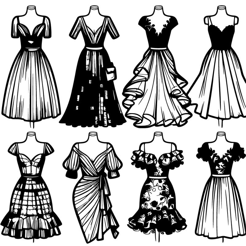 fashion dresses models