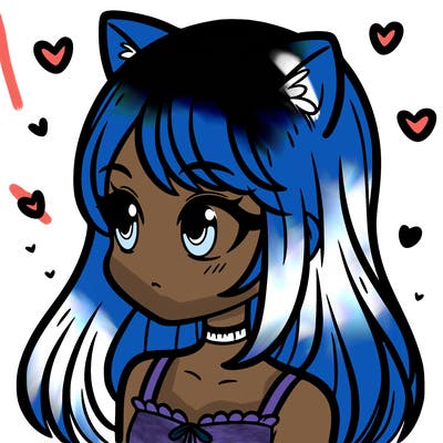girl with cat ears