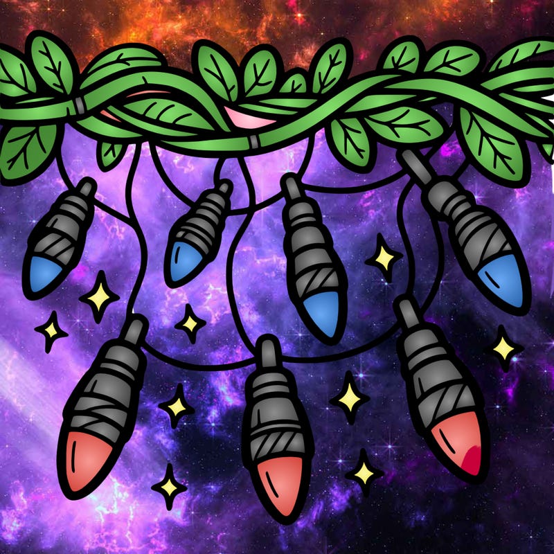 christmas light garland.