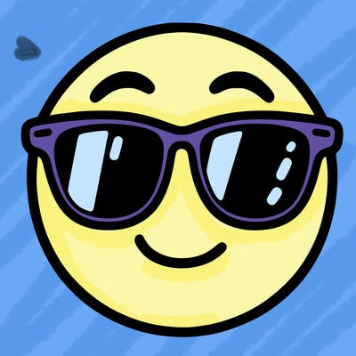 emoji with sunglasses