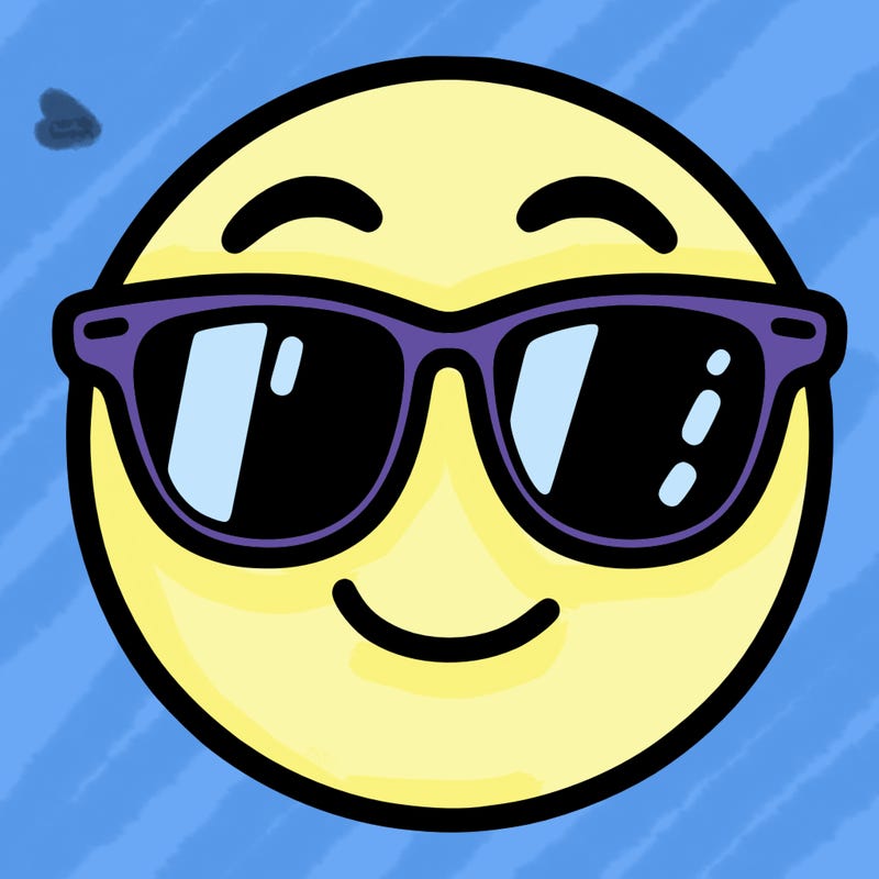 emoji with sunglasses