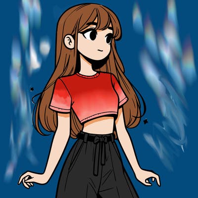 girl in a cute crop top