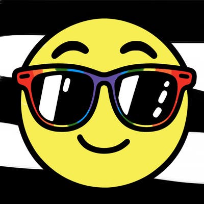 emoji with sunglasses