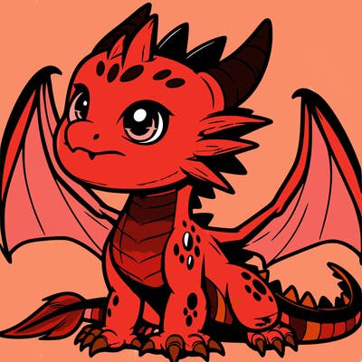 fierce baby night dragon